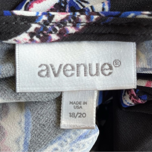 •Avenue• Jacobean Floral Print Knit Dress - Size 18/20 - Picture 2 of 8